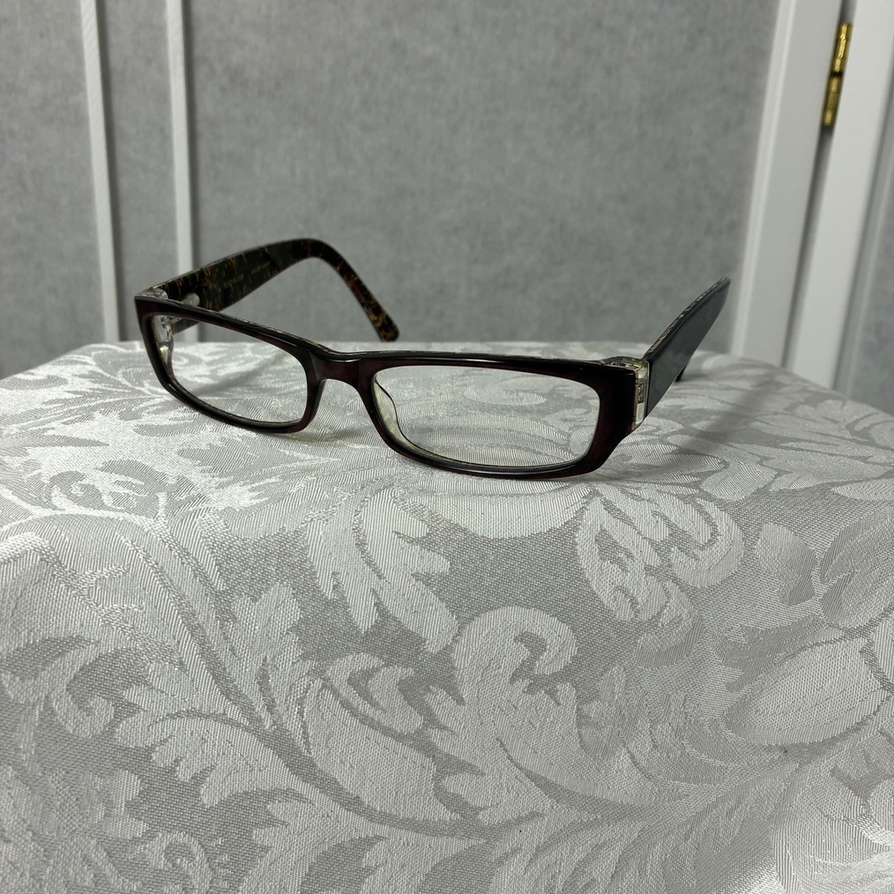Jill Stuart 251-3 Eyeglasses Burgundy Brown Tortoise Frames 53-16-135